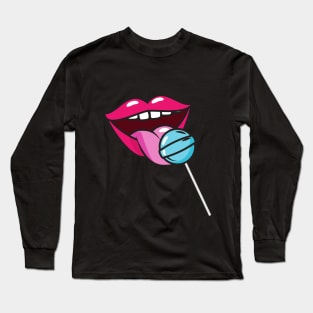 Lollipop Lips Long Sleeve T-Shirt